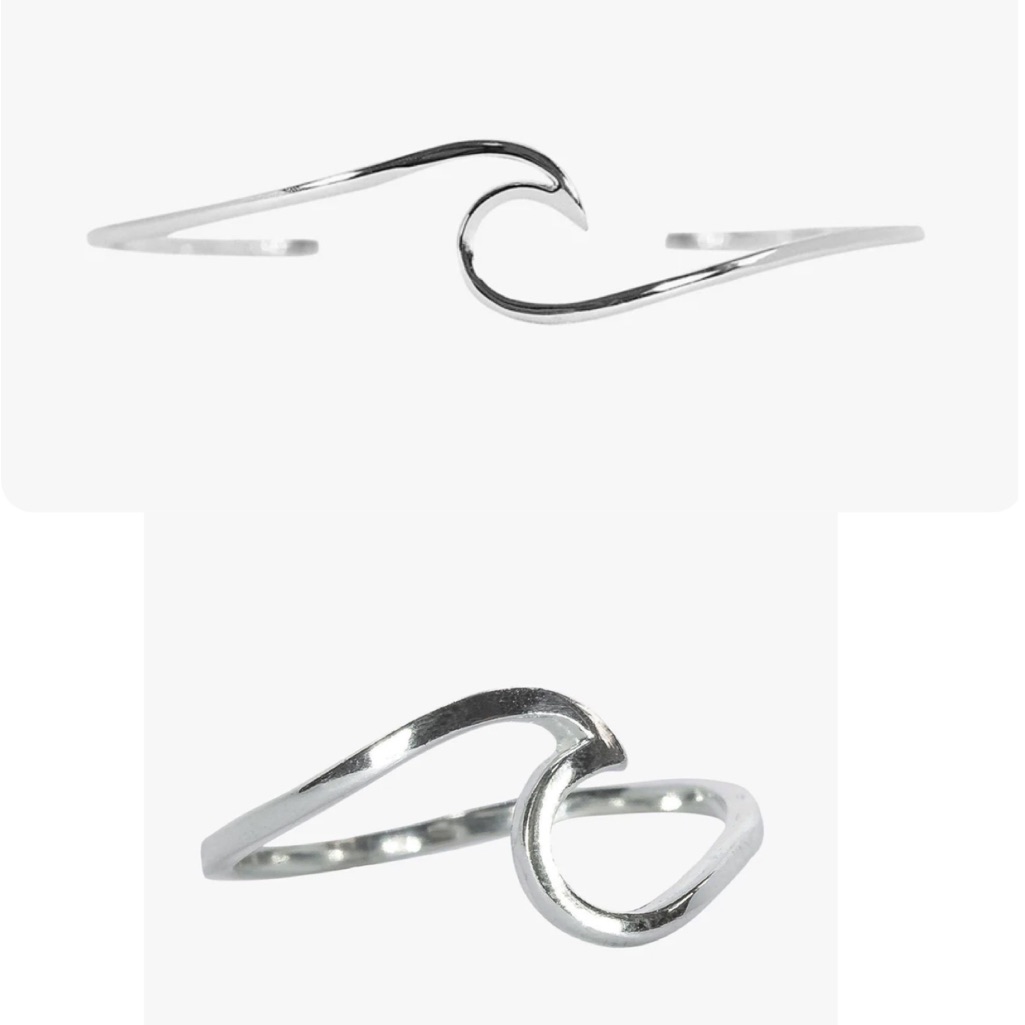 Wave Bracelet & Ring Set
